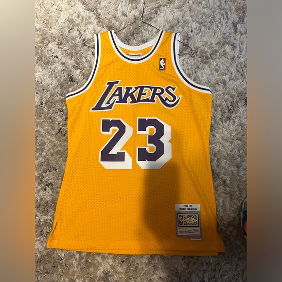 Los Angeles Lakers Cedric Ceballos Mitchell Ness 1994/95 Jersey Authentic - Picture 1 of 3